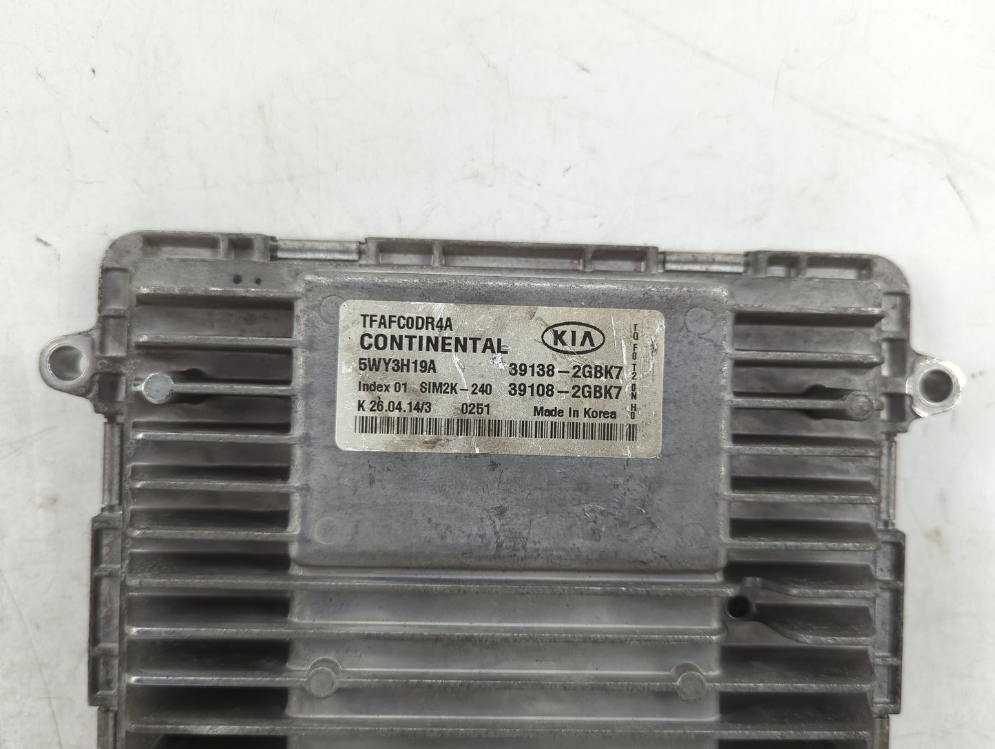 2015 Kia Optima PCM Engine Control Computer ECU ECM PCU OEM P/N:39138-2GBK7 39108-2GBK7, 5WY3H19A, TFAFC0DR4A, SIM2K-240 Fit