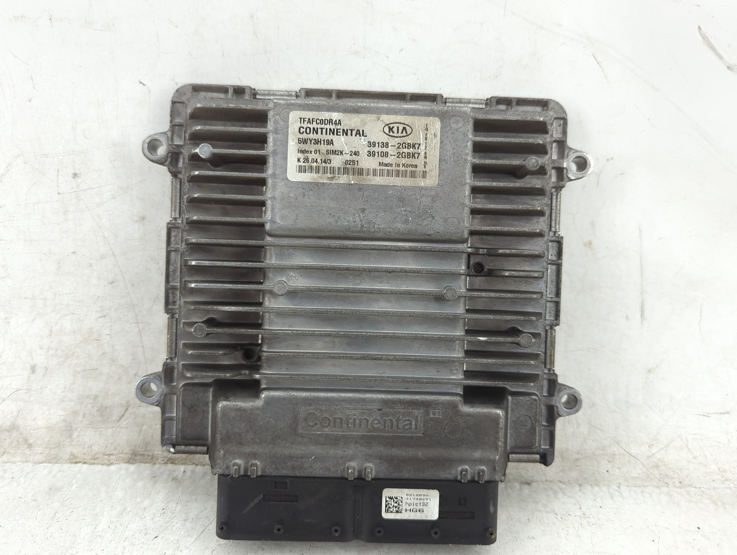 2015 Kia Optima PCM Engine Control Computer ECU ECM PCU OEM P/N:39138-2GBK7 39108-2GBK7, 5WY3H19A, TFAFC0DR4A, SIM2K-240 Fit