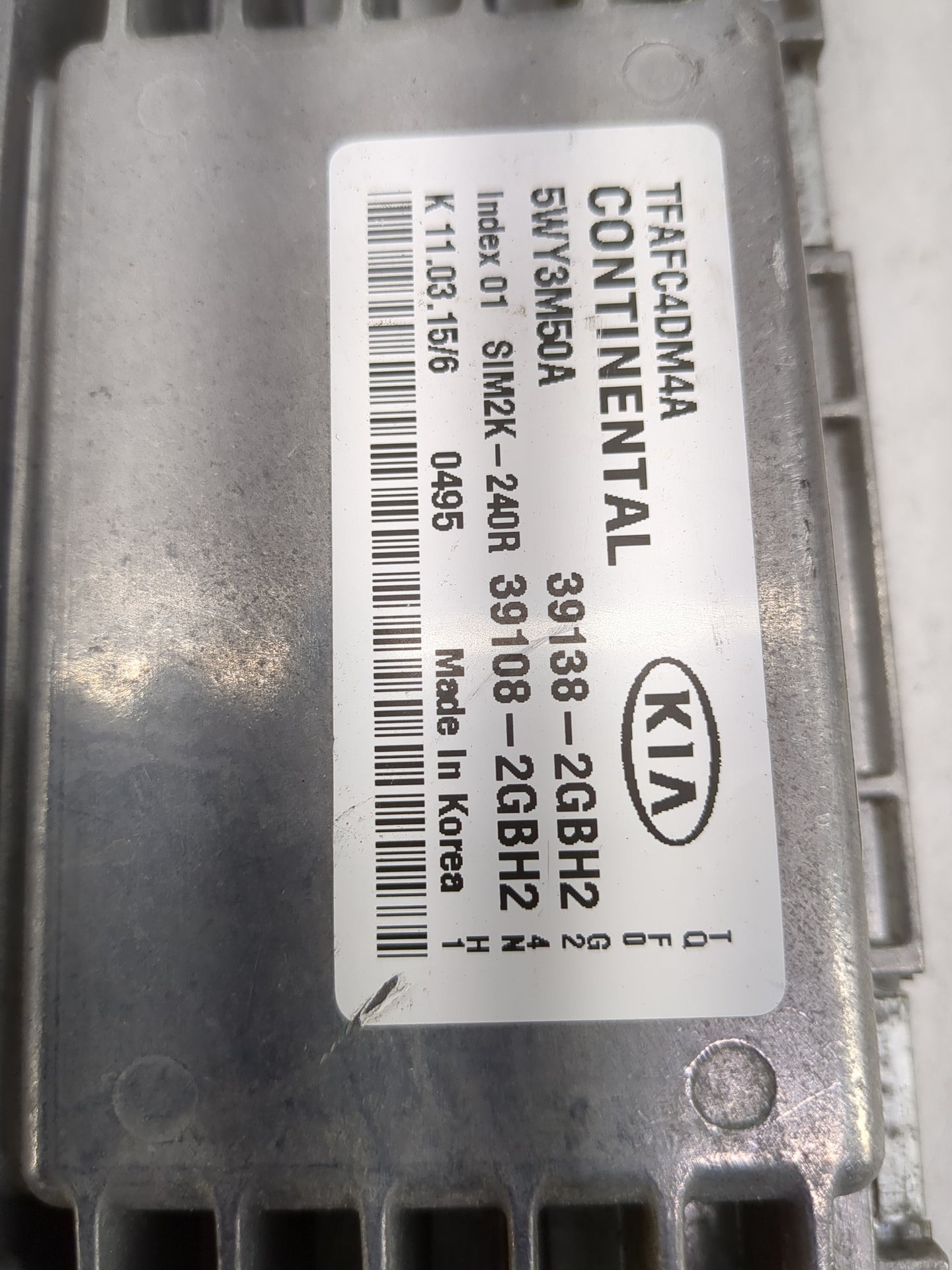 2014-2015 Kia Optima PCM Engine Control Computer ECU ECM PCU OEM P/N:39138-2GBH2 39108-2GBH2, 5WY3M50A Fits Fits 2014 2015 O