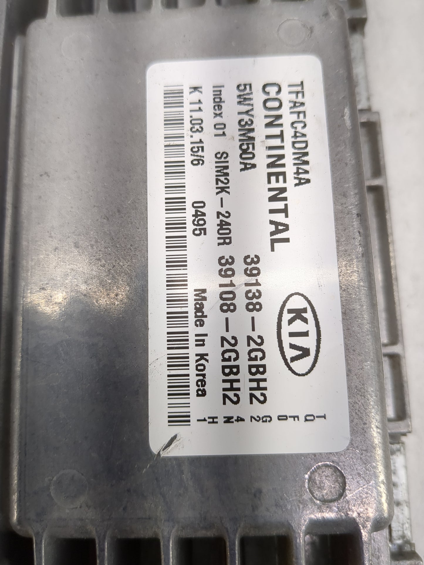 2014-2015 Kia Optima PCM Engine Control Computer ECU ECM PCU OEM P/N:39138-2GBH2 39108-2GBH2, 5WY3M50A Fits Fits 2014 2015 O