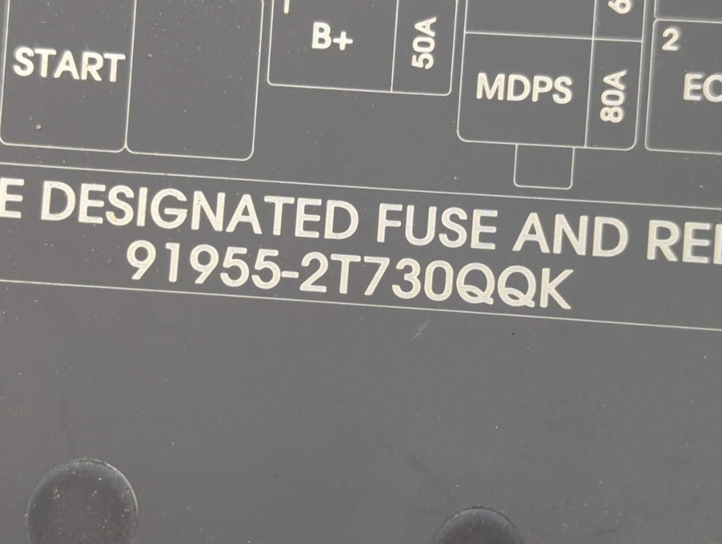 2014-2015 Kia Optima Fusebox Fuse Box Panel Relay Module P/N:91955-2T730QQK Fits Fits 2014 2015 OEM Used Auto Parts - Oemuse