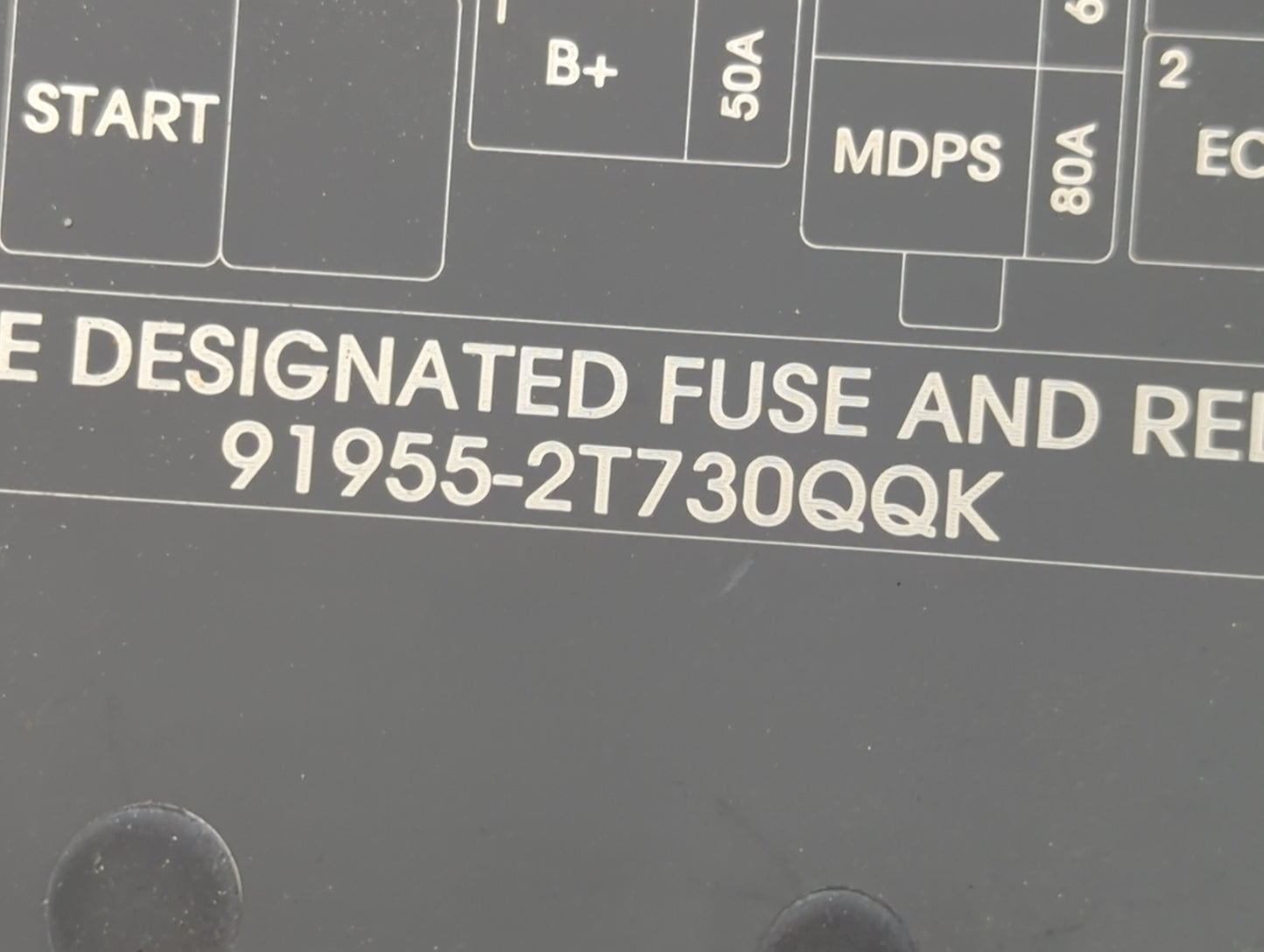 2014-2015 Kia Optima Fusebox Fuse Box Panel Relay Module P/N:91955-2T730QQK Fits Fits 2014 2015 OEM Used Auto Parts - Oemuse