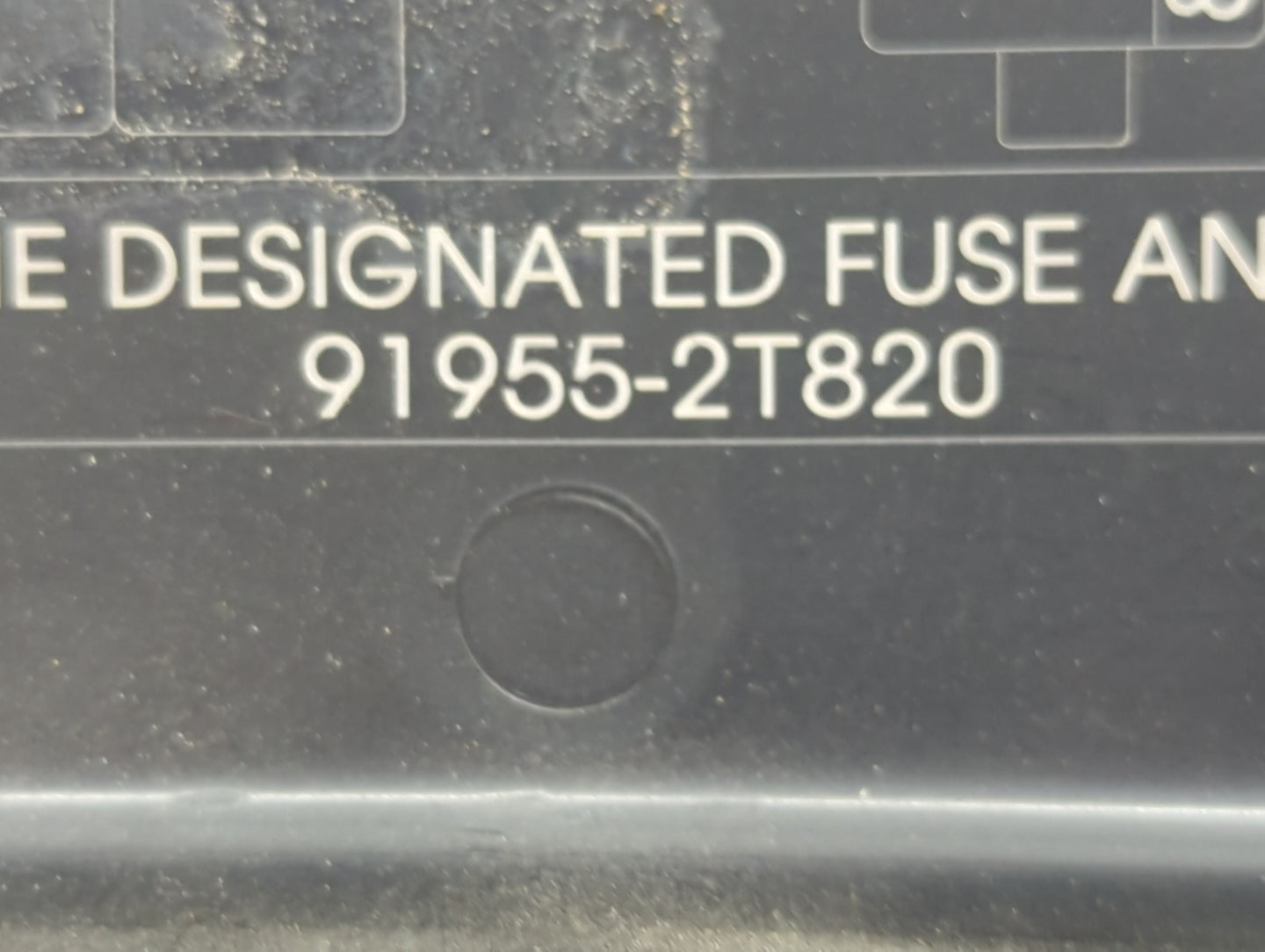 2016 Kia Optima Fusebox Fuse Box Panel Relay Module P/N:91955-2T820 Fits OEM Used Auto Parts - Oemusedautoparts1.com
