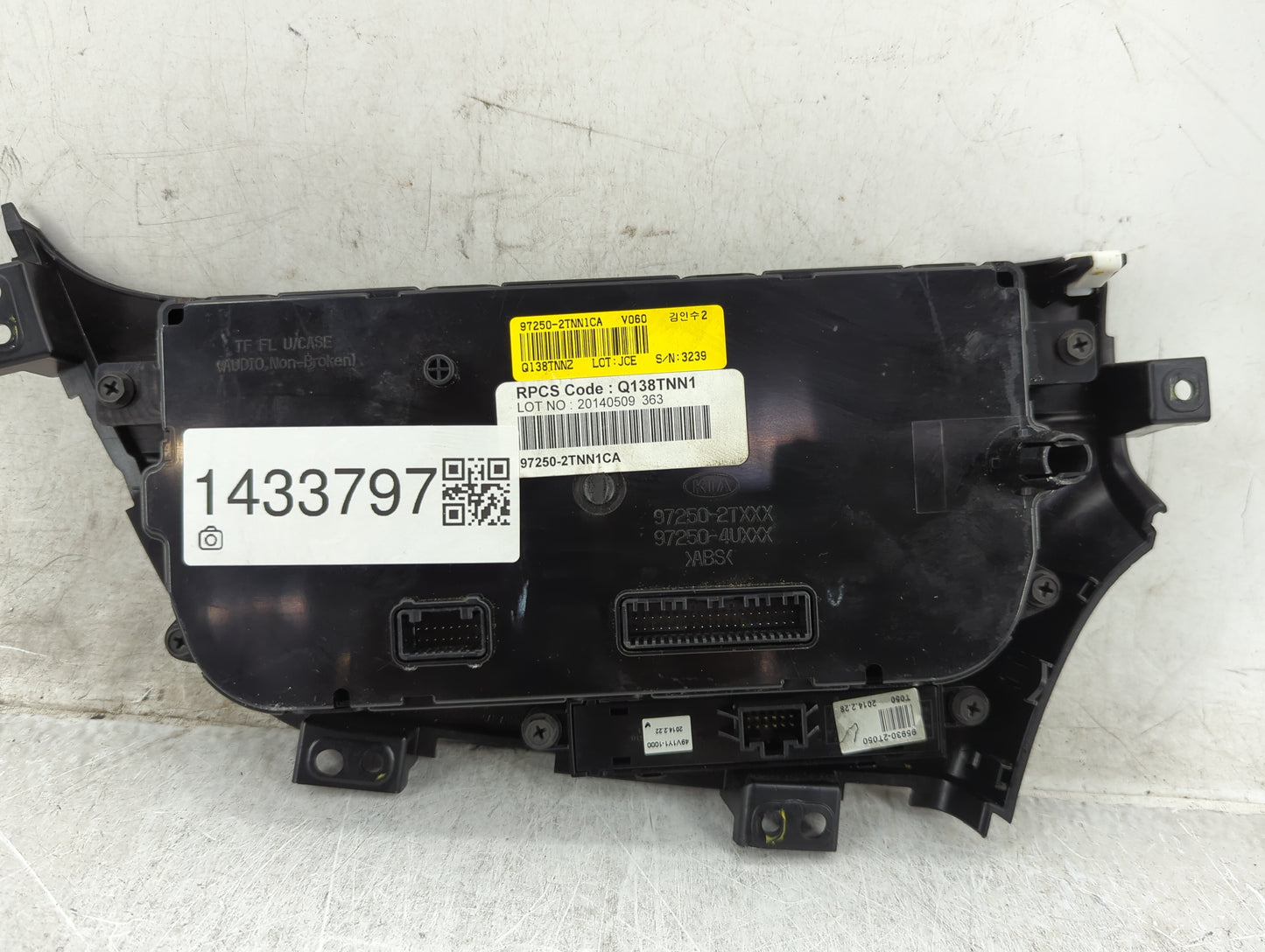 2015 Kia Optima Climate Control Module Temperature AC/Heater Replacement P/N:97250-2TNN1CA Q138TNN1 Fits OEM Used Auto Parts
