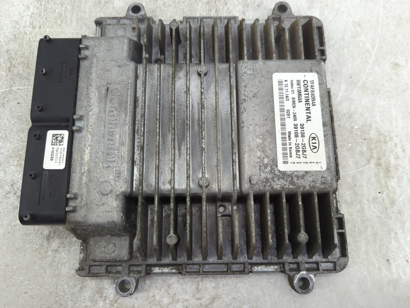 2015 Kia Optima PCM Engine Control Computer ECU ECM PCU OEM P/N:39138-2GBJ7 39108-2GBJ7, 5WY3M53A, TFAFS4DR4A, SIM2K-240R Fi