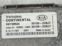2015 Kia Optima PCM Engine Control Computer ECU ECM PCU OEM P/N:39138-2GBJ7 39108-2GBJ7, 5WY3M53A, TFAFS4DR4A, SIM2K-240R Fi