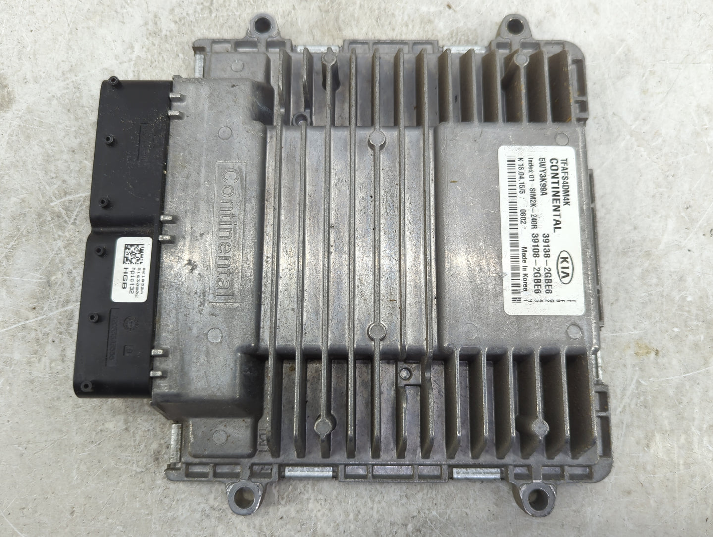 2014-2015 Kia Optima PCM Engine Control Computer ECU ECM PCU OEM P/N:39138-2GBE6 39108-2GBE6, 5WY3K99A Fits Fits 2014 2015 O