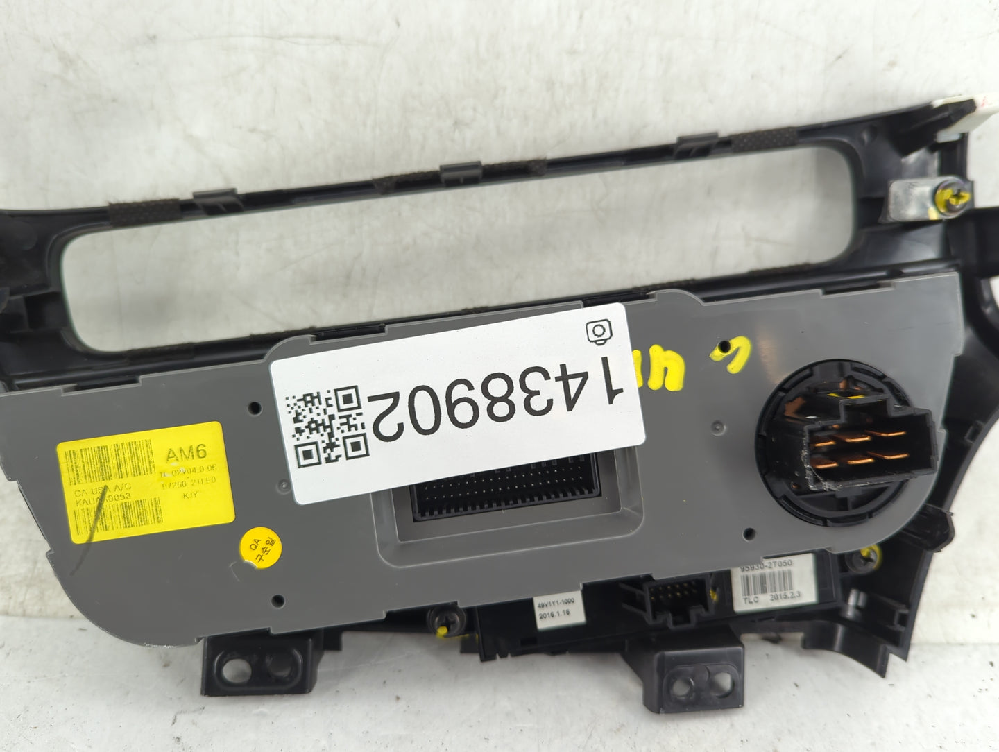 2014-2015 Kia Optima Climate Control Module Temperature AC/Heater Replacement P/N:97250-2TLE0 Fits Fits 2014 2015 OEM Used A