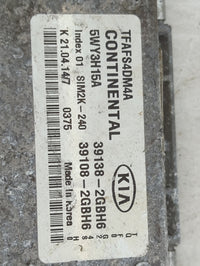 2014-2015 Kia Optima PCM Engine Control Computer ECU ECM PCU OEM P/N:39138-2GBH6 39108-2GBH6, 5WY3H15A Fits Fits 2014 2015 O