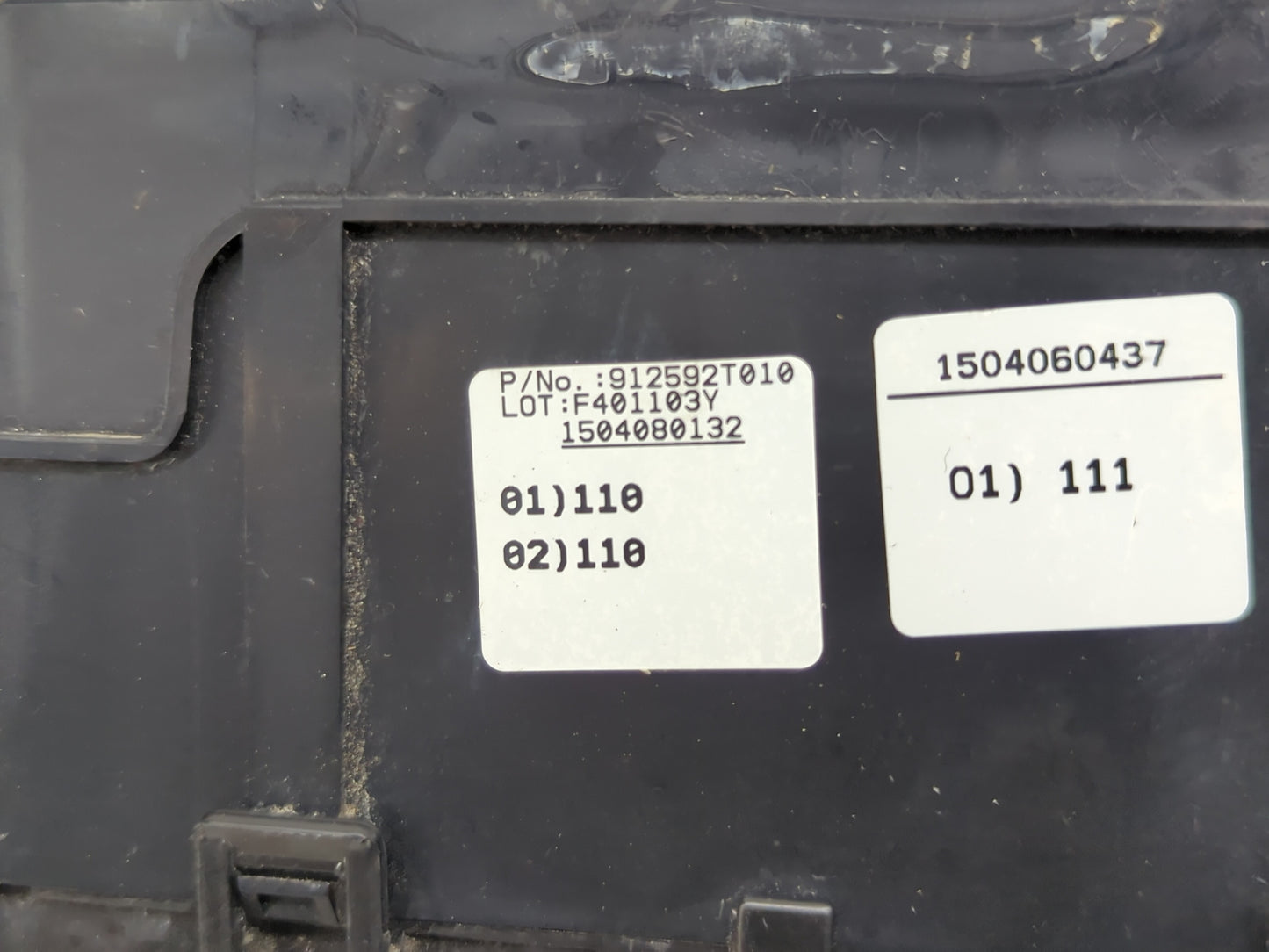 2014-2015 Kia Optima Fusebox Fuse Box Panel Relay Module P/N:18790-01315 912592T010, 1504060437 Fits Fits 2014 2015 OEM Used