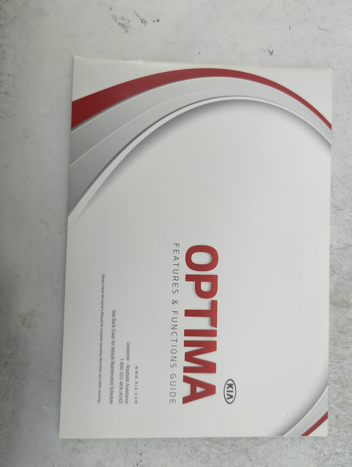 2015 Kia Optima Owners Manual Book Guide P/N:2TMS7-F2001 2TENE09 OEM Used Auto Parts - Oemusedautoparts1.com