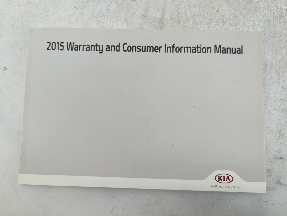 2015 Kia Optima Owners Manual Book Guide P/N:2TMS7-F2001 2TENE09 OEM Used Auto Parts - Oemusedautoparts1.com