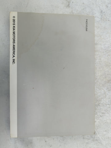 2015 Kia Optima Owners Manual Book Guide P/N:F4CO-EU54I UT150-PS-004 OEM Used Auto Parts