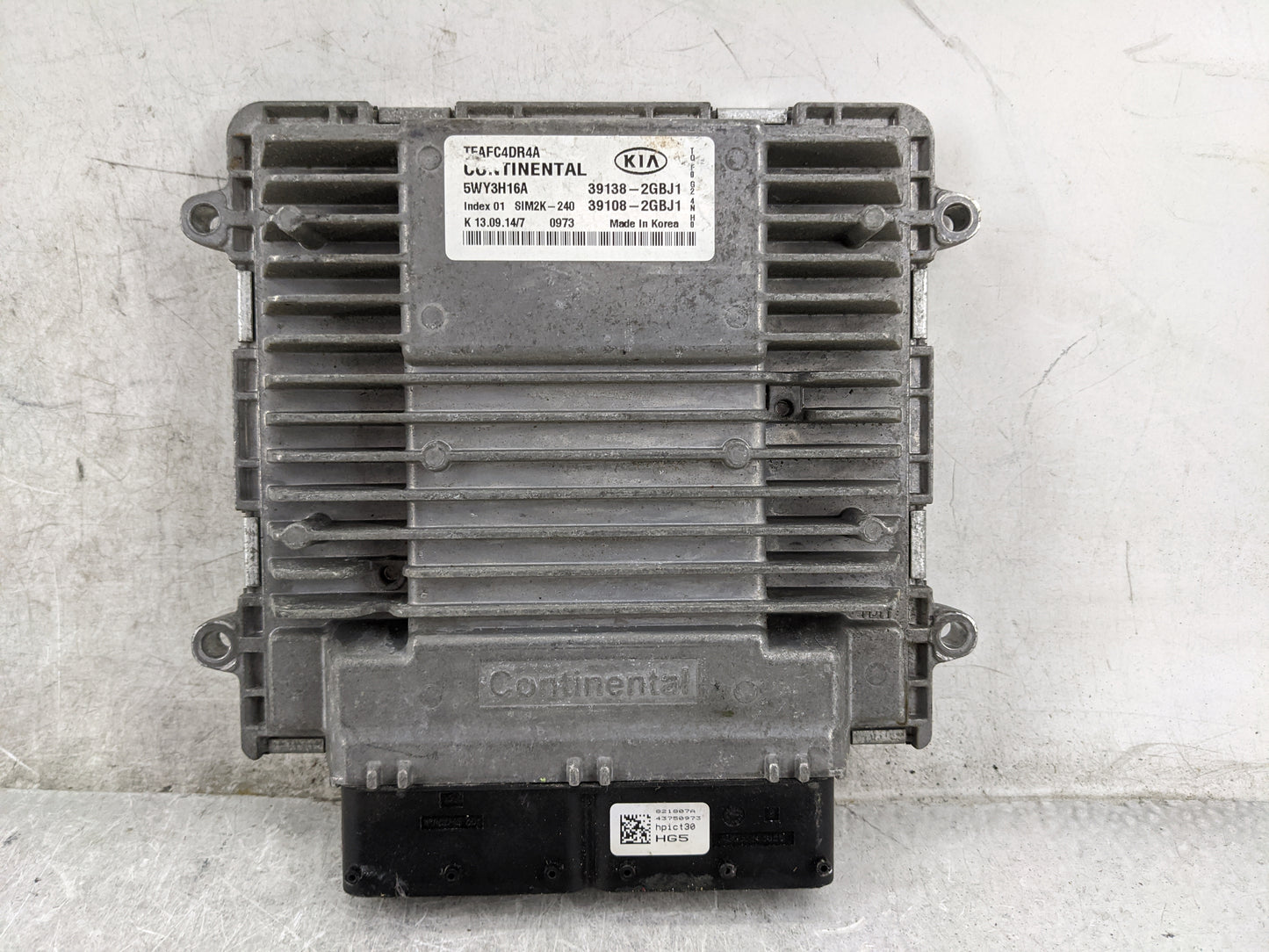 2014-2015 Kia Optima PCM Engine Control Computer ECU ECM PCU OEM P/N:39138-2GBJ1 39108-2GBJ1, 5WY3H16A Fits Fits 2014 2015 O