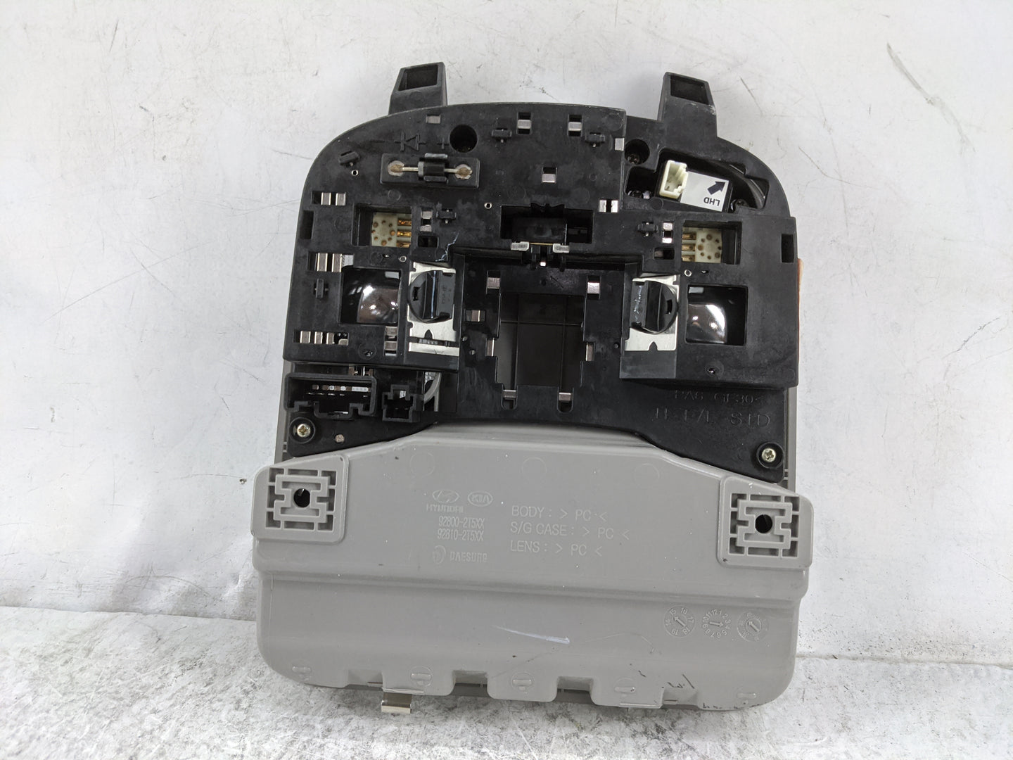 2014-2016 Kia Optima Overhead Roof Console Gray - Oemusedautoparts1.com