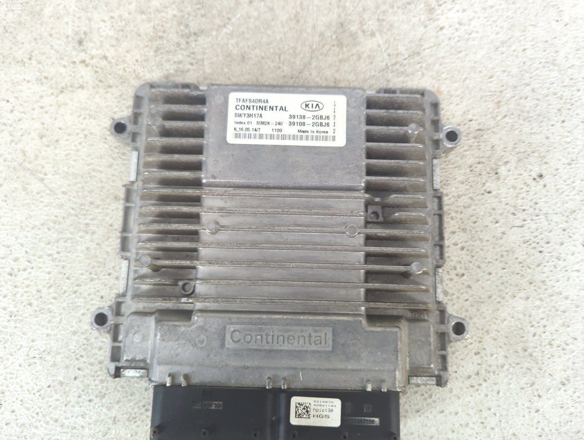 2015 Kia Optima PCM Engine Control Computer ECU ECM PCU OEM P/N:5WY3H17A 39138-2GBJ6, 39108-2GBJ6, SIM2K-240 Fits OEM Used A