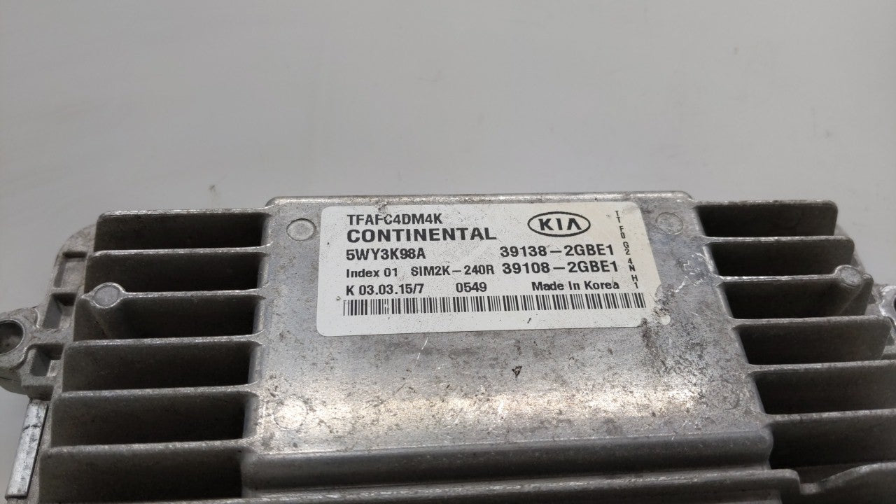2014-2015 Kia Optima PCM Engine Control Computer ECU ECM PCU OEM P/N:39108-2GBE1 39138-2GBE1, 391082GBE1 Fits Fits 2014 2015