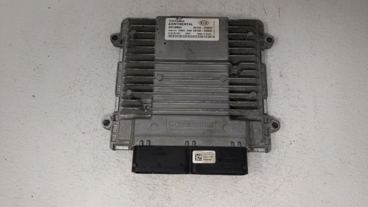 2015 Kia Optima PCM Engine Control Computer ECU ECM PCU OEM P/N:39138-2GBH2 39108-2GBH2, 391382GBH2, 391082GBH2 Fits OEM Use
