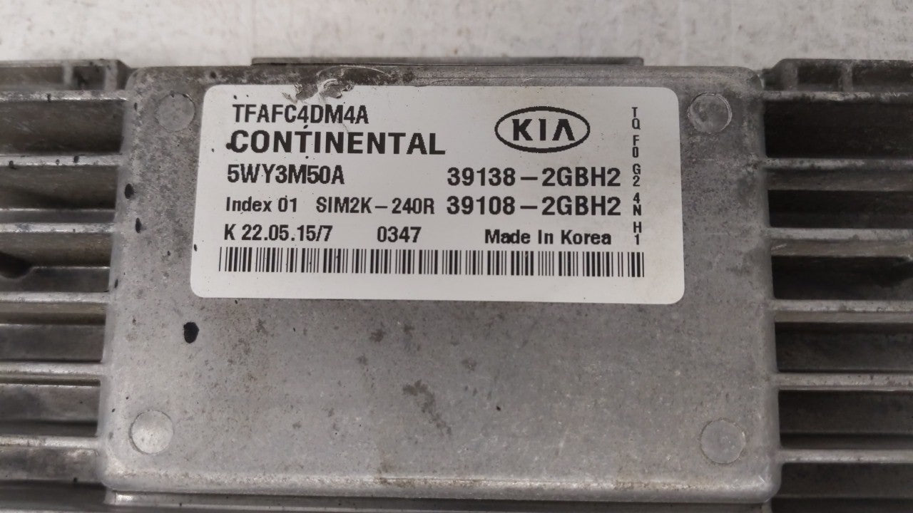 2015 Kia Optima PCM Engine Control Computer ECU ECM PCU OEM P/N:39138-2GBH2 39108-2GBH2, 391382GBH2, 391082GBH2 Fits OEM Use