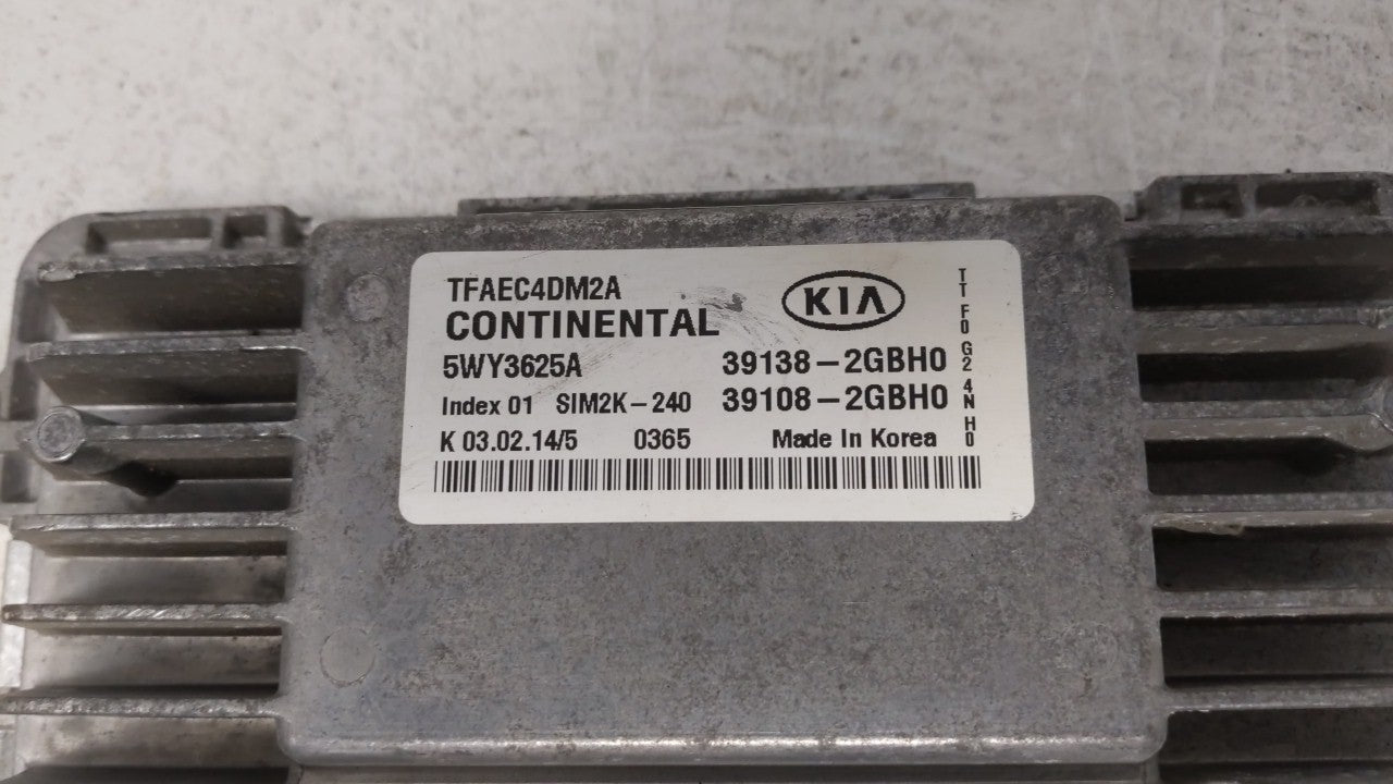 2014-2015 Kia Optima PCM Engine Control Computer ECU ECM PCU OEM P/N:39138-2GBH0 39108-2GBH0, 391382GBH0 Fits Fits 2014 2015