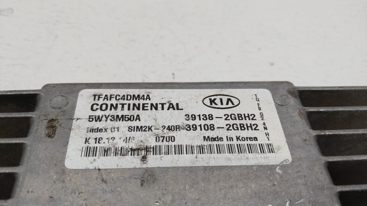 2015 Kia Optima PCM Engine Control Computer ECU ECM PCU OEM P/N:39138-2GBH2 Fits OEM Used Auto Parts - Oemusedautoparts1.com
