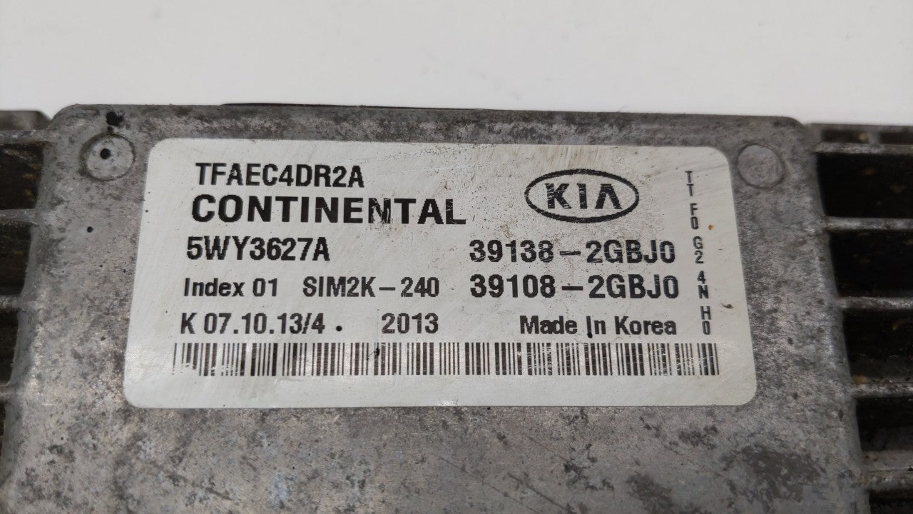 2014-2015 Kia Optima PCM Engine Control Computer ECU ECM PCU OEM P/N:39138-2GBJ0 39108-2GBJ0 Fits Fits 2014 2015 OEM Used Au