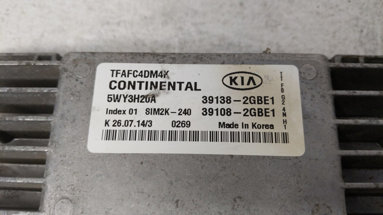 2014-2015 Kia Optima PCM Engine Control Computer ECU ECM PCU OEM P/N:391082GBE1 391082GBE0, 39138-2GBE0 Fits Fits 2014 2015 