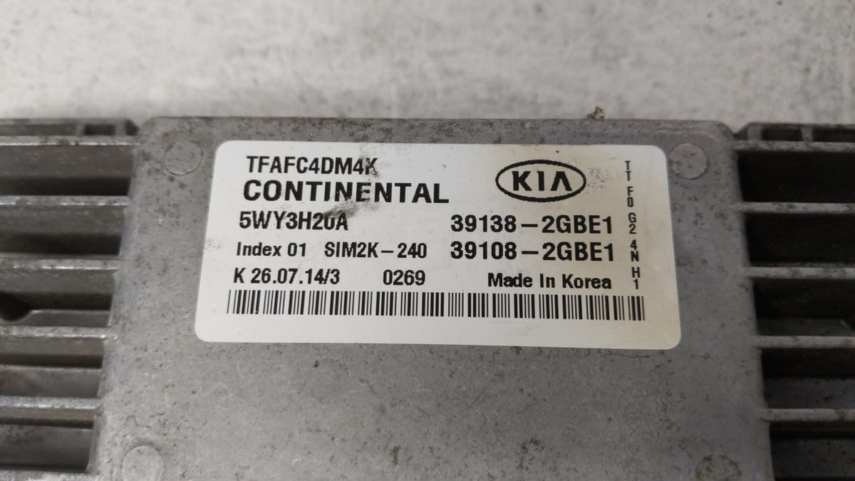2014-2015 Kia Optima PCM Engine Control Computer ECU ECM PCU OEM P/N:391082GBE1 391082GBE0, 39138-2GBE0 Fits 2014 2015 OEM U