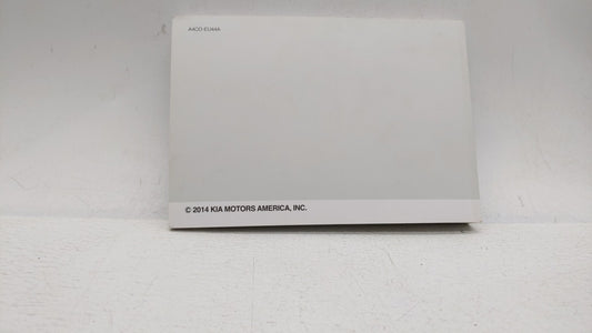 2015 Kia Optima Owners Manual Book Guide OEM Used Auto Parts