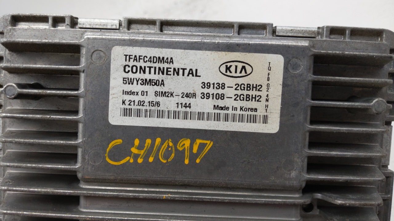 2015 Kia Optima PCM Engine Control Computer ECU ECM PCU OEM P/N:39138-2GBH2 39108-2GBH2, 391382GBH2, 391082GBH2 Fits OEM Use