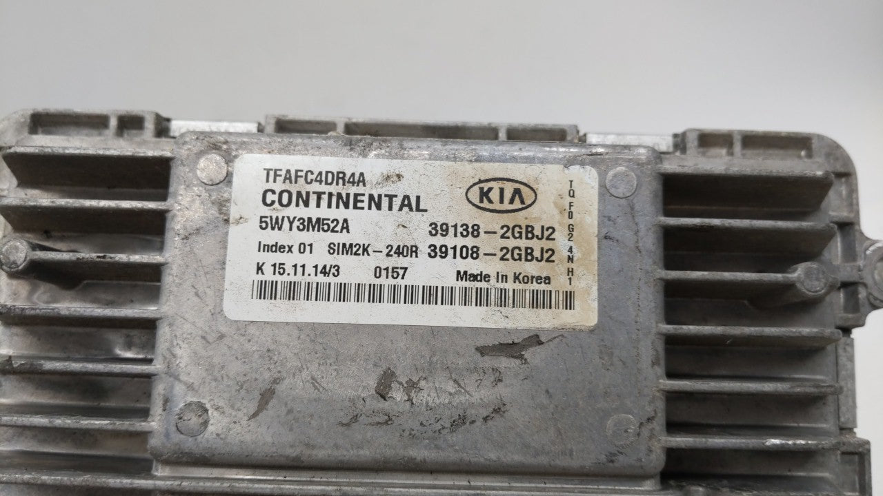 2015 Kia Optima PCM Engine Control Computer ECU ECM PCU OEM P/N:39138-2GBJ2 39108-2GBJ2, 391382GBJ2, 391082GBJ2, 39138-2GBJ1