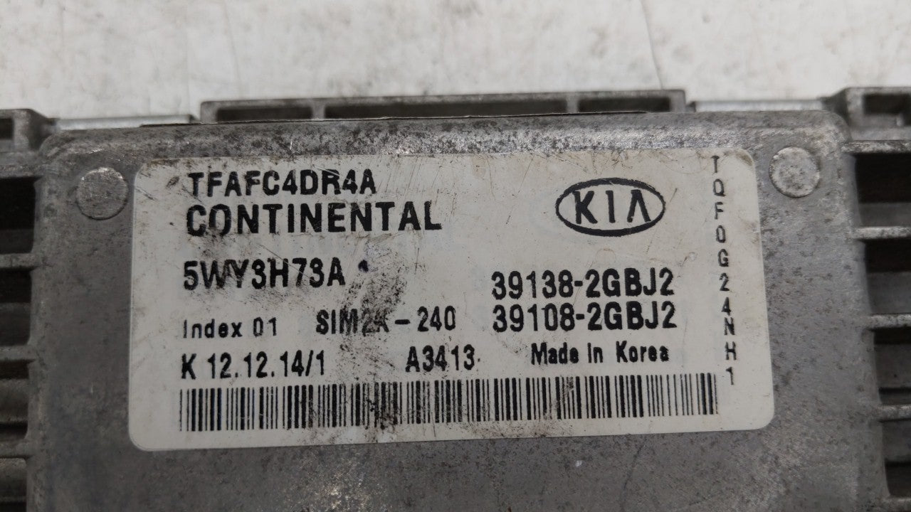 2015 Kia Optima PCM Engine Control Computer ECU ECM PCU OEM P/N:39138-2GBJ2 39108-2GBJ2, 391382GBJ2, 391082GBJ2, 39138-2GBJ1