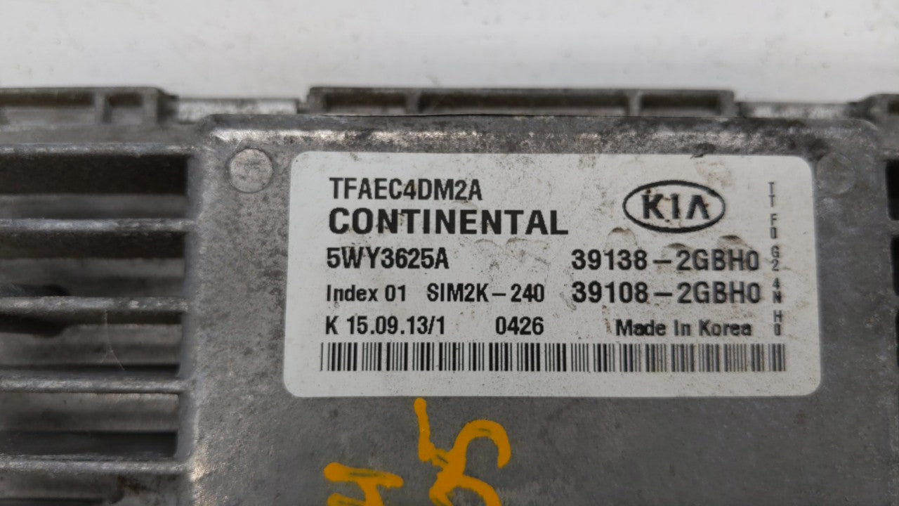2014-2015 Kia Optima PCM Engine Control Computer ECU ECM PCU OEM P/N:39138-2GBH0 39108-2GBH0, 391382GBH0 Fits Fits 2014 2015