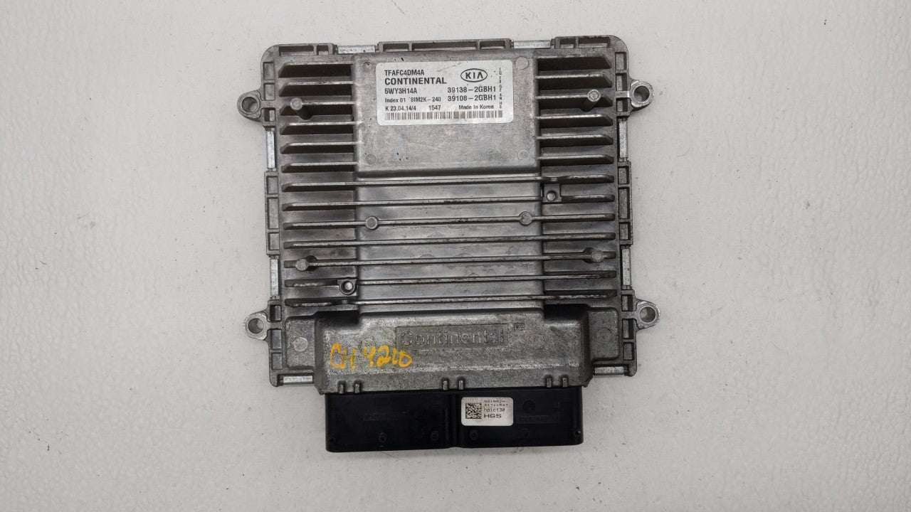 2015 Kia Optima PCM Engine Control Computer ECU ECM PCU OEM P/N:39108-2GBH1 39138-2GBH1 Fits OEM Used Auto Parts - Oemusedau