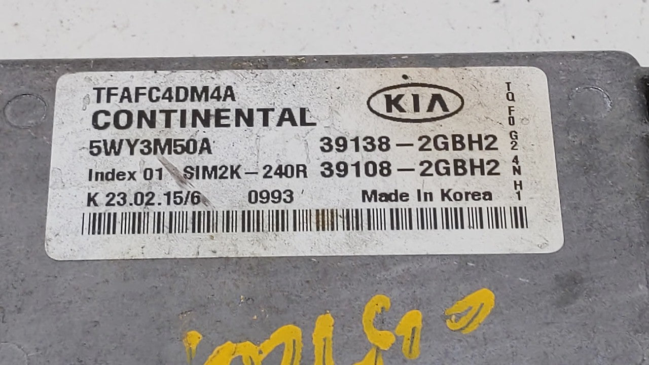 2015 Kia Optima PCM Engine Control Computer ECU ECM PCU OEM P/N:39138-2GBE6 39138-2GBH2 Fits OEM Used Auto Parts - Oemusedau