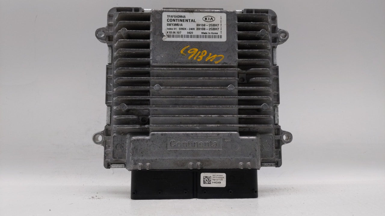 2015 Kia Optima PCM Engine Control Computer ECU ECM PCU OEM P/N:36108-2GBH7 39138-2GBH7 Fits OEM Used Auto Parts - Oemusedau