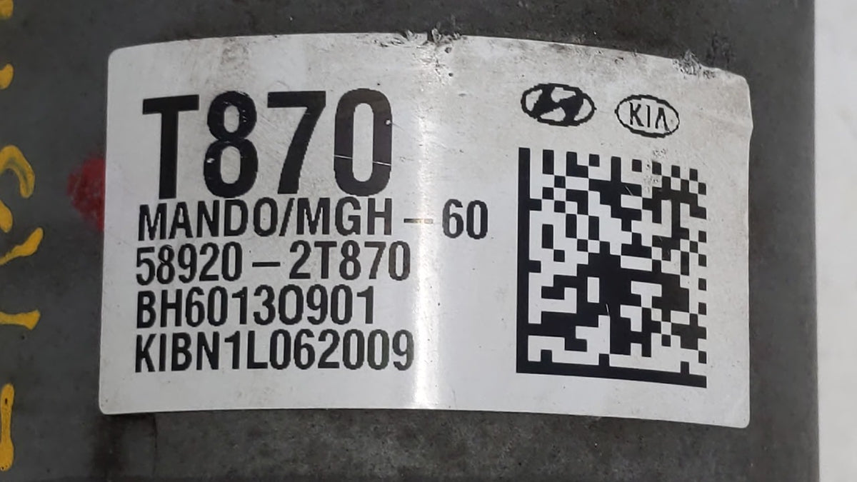 2014-2015 Kia Optima Anti-Lock Brake ABS Pump Module Actuator OEM P/N:BE6003O902 58920-2T870 Fits Fits 2014 2015 OEM Used Au