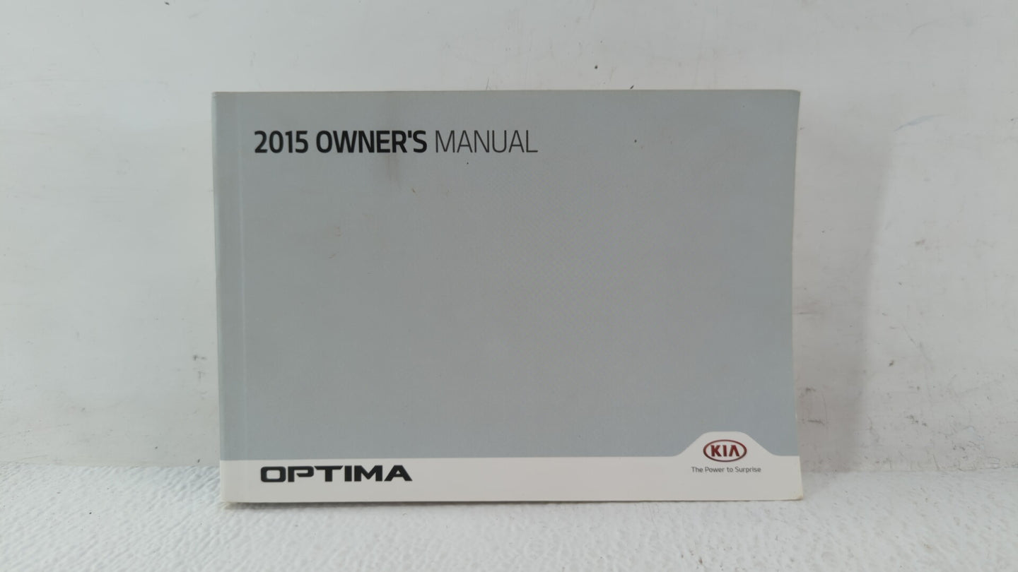 2015 Kia Optima Owners Manual Book Guide OEM Used Auto Parts - Oemusedautoparts1.com