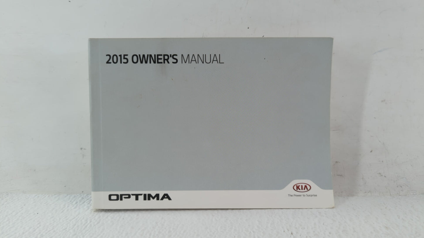 2015 Kia Optima Owners Manual Book Guide OEM Used Auto Parts - Oemusedautoparts1.com