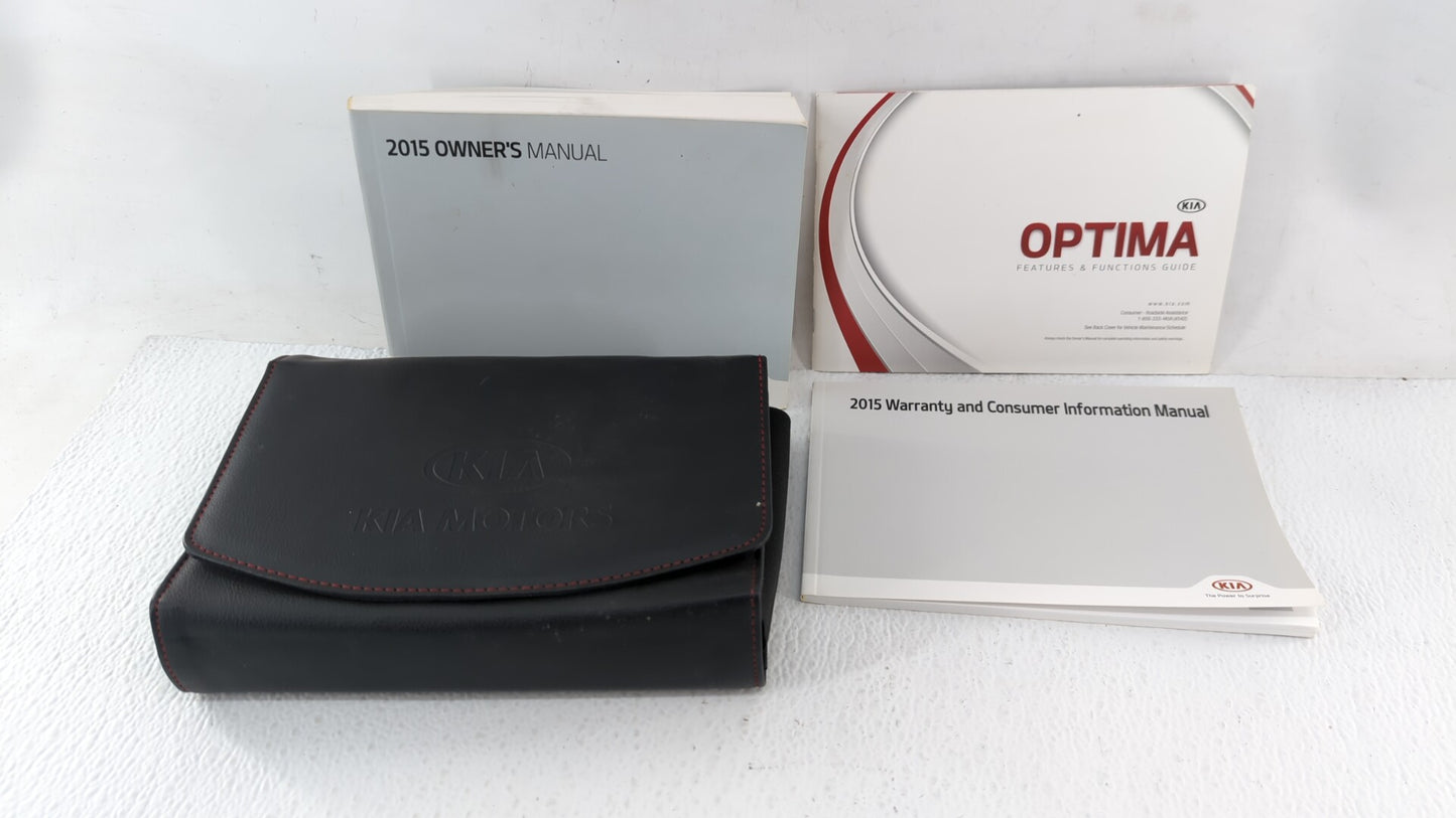 2015 Kia Optima Owners Manual Book Guide OEM Used Auto Parts - Oemusedautoparts1.com