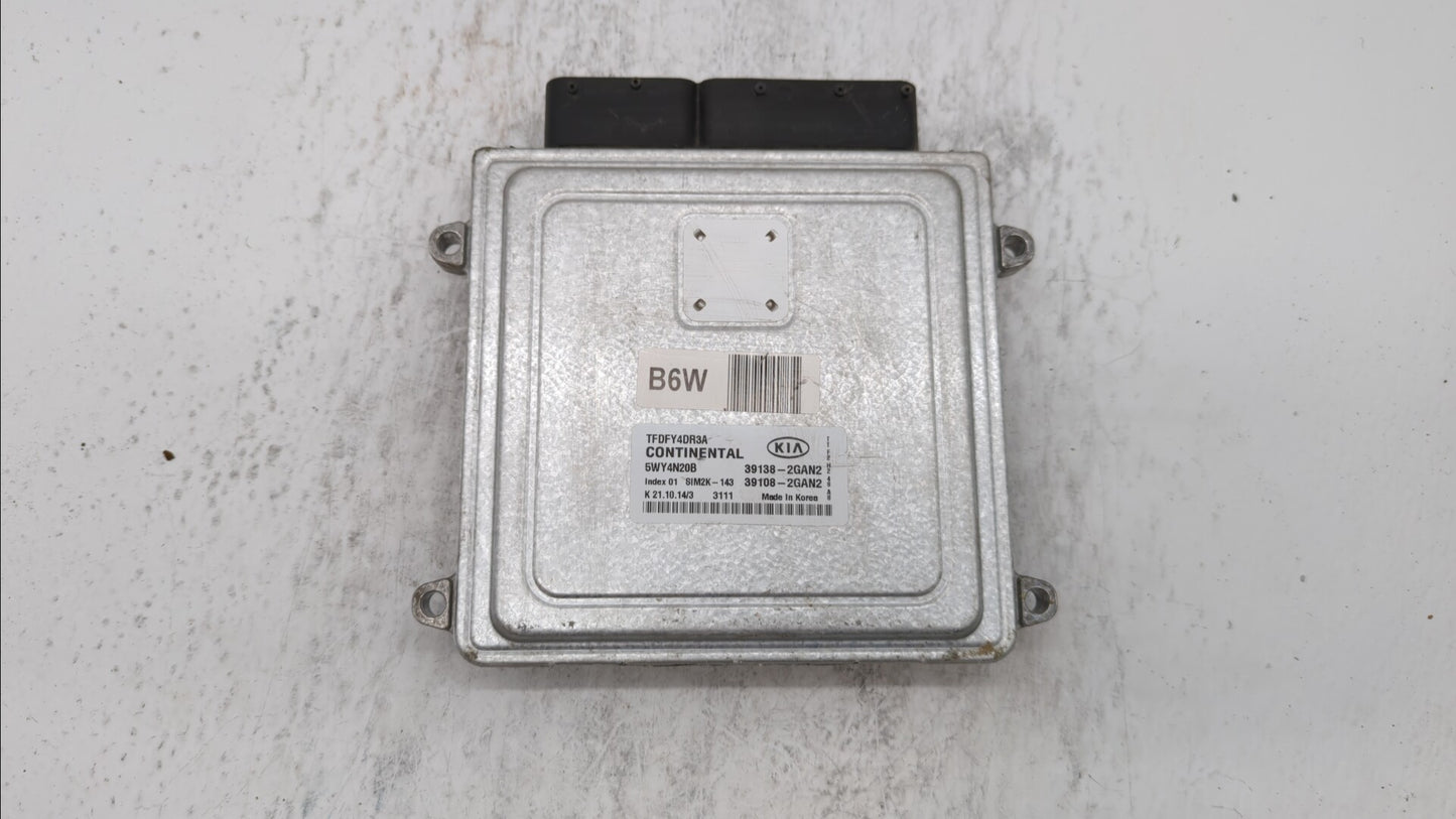 2015-2016 Kia Optima PCM Engine Control Computer ECU ECM PCU OEM P/N:39138-2GAN2 39108-2GAN2 Fits Fits 2015 2016 OEM Used Au
