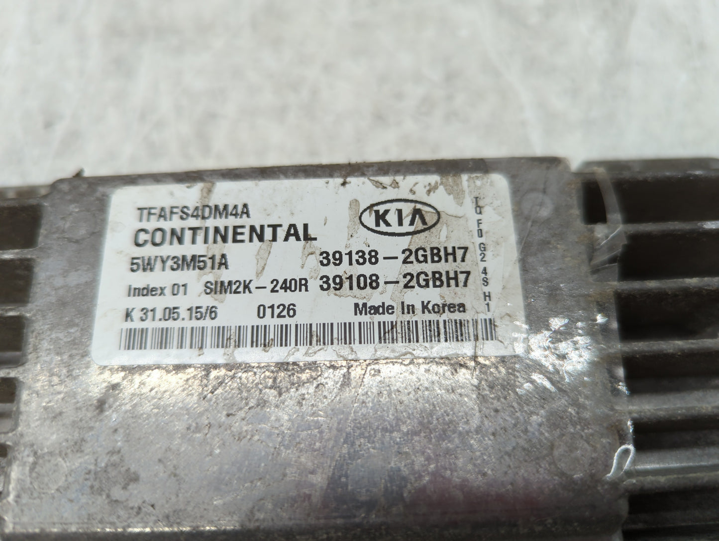 2015 Kia Optima PCM Engine Control Computer ECU ECM PCU OEM P/N:36108-2GBH7 39138-2GBH7 Fits OEM Used Auto Parts - Oemusedau