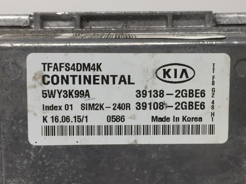 2014-2015 Kia Optima PCM Engine Control Computer ECU ECM PCU OEM P/N:39108-2GBE6 2.4L Fits Fits 2014 2015 OEM Used Auto Part