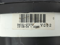 2014-2015 Kia Optima Instrument Cluster Speedometer Gauges P/N:94031-2T270 Fits Fits 2014 2015 OEM Used Auto Parts - Oemused