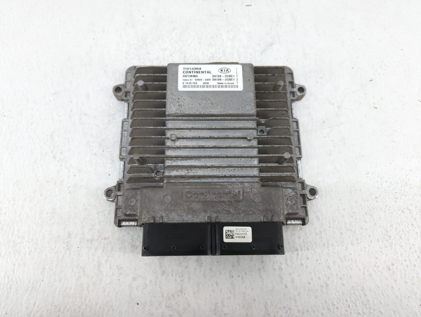 2014-2015 Kia Optima PCM Engine Control Computer ECU ECM PCU OEM P/N:39108-2GBE1 39138-2GBE1, 391082GBE1 Fits Fits 2014 2015