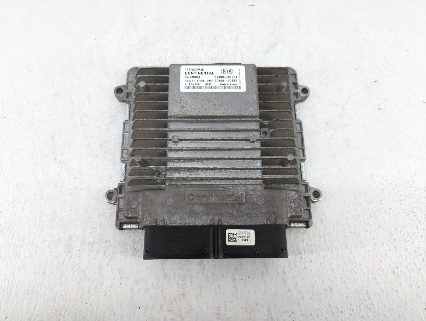 2014-2015 Kia Optima PCM Engine Control Computer ECU ECM PCU OEM P/N:39108-2GBE1 39138-2GBE1, 391082GBE1 Fits Fits 2014 2015