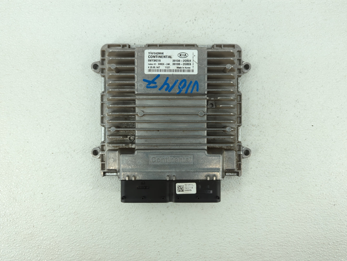 2014-2015 Kia Optima PCM Engine Control Computer ECU ECM PCU OEM P/N:39108-2GBE6 39138-2GBE6, 39108-2GBJ6 Fits Fits 2014 201