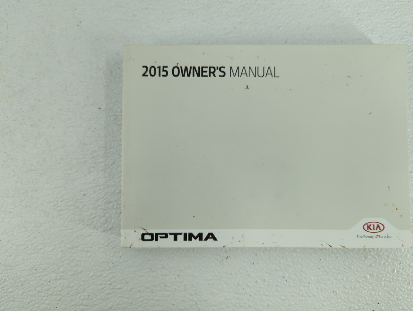 2015 Kia Optima Owners Manual Book Guide OEM Used Auto Parts - Oemusedautoparts1.com