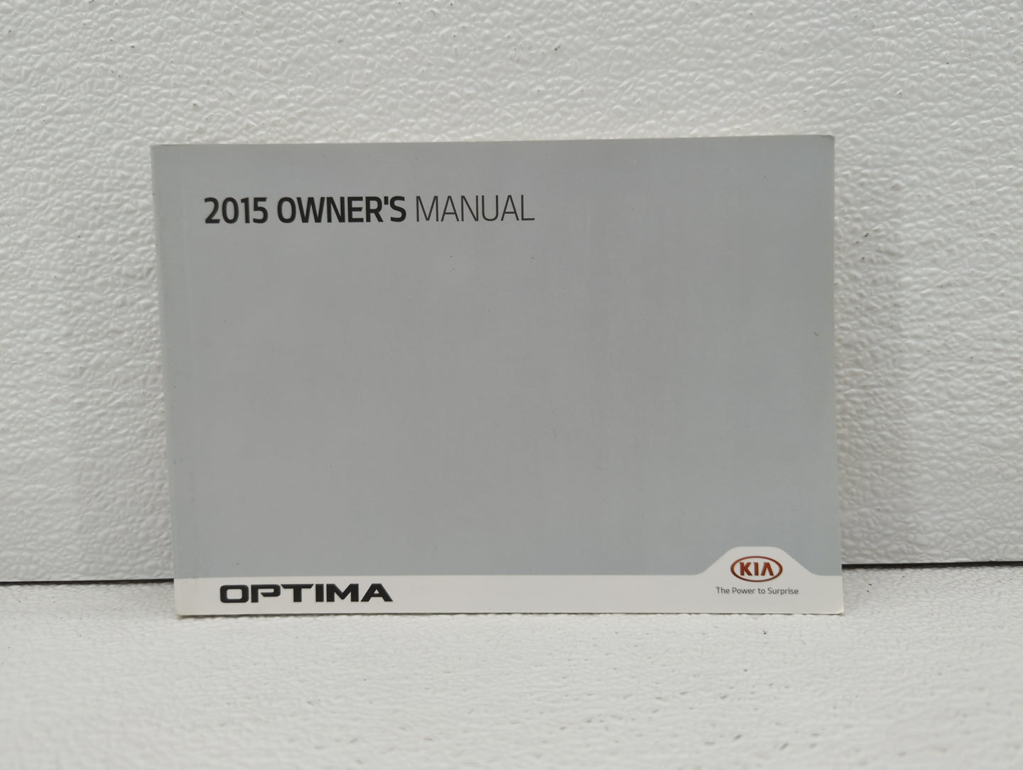 2015 Kia Optima Owners Manual Book Guide OEM Used Auto Parts - Oemusedautoparts1.com