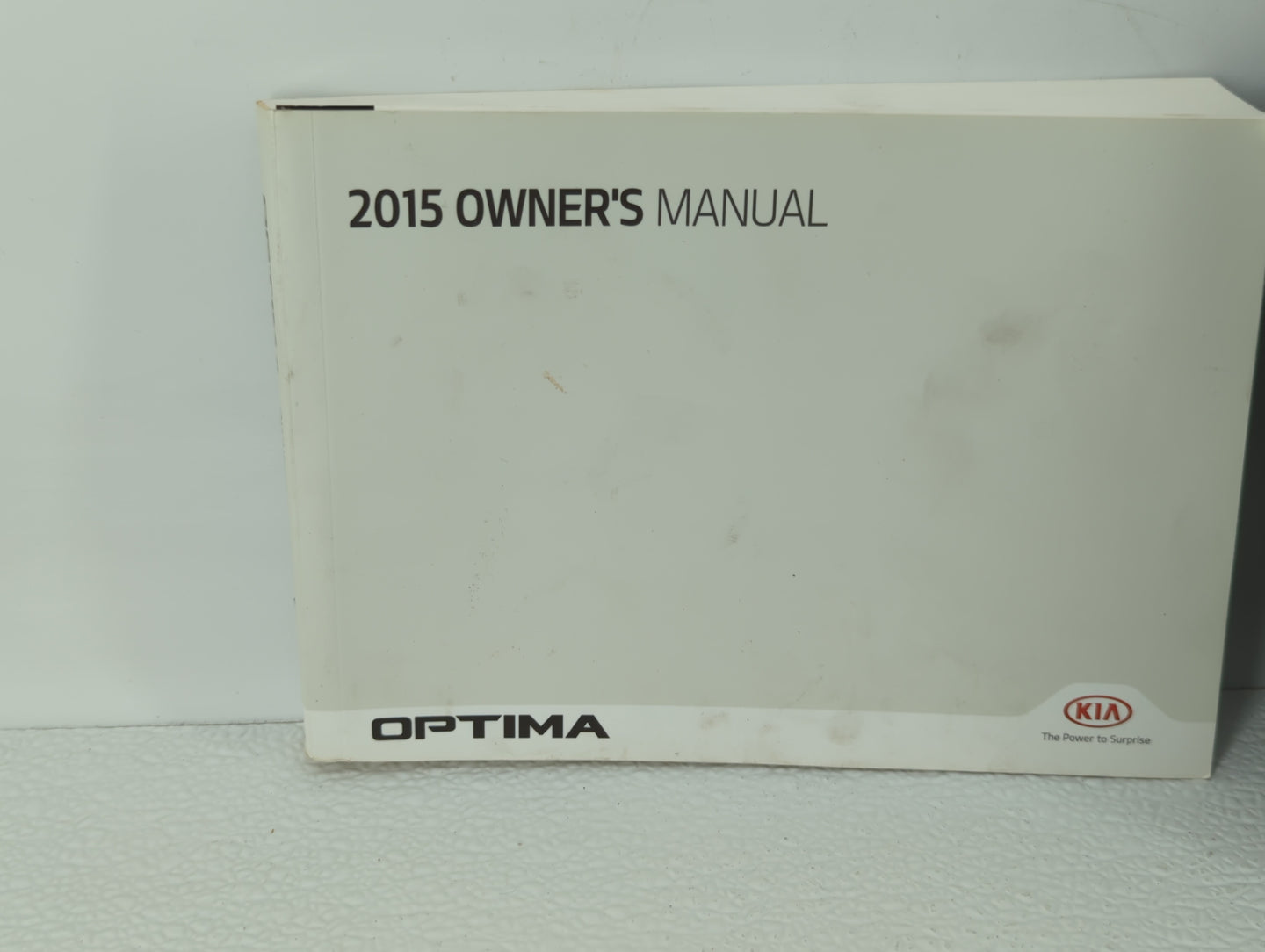 2015 Kia Optima Owners Manual Book Guide OEM Used Auto Parts - Oemusedautoparts1.com